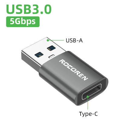 OTG Adapter USB Type C Male to USB a 3.0 Female Converter for Macbook Samsung S22 S21 Android Typec USBC OTG Connector